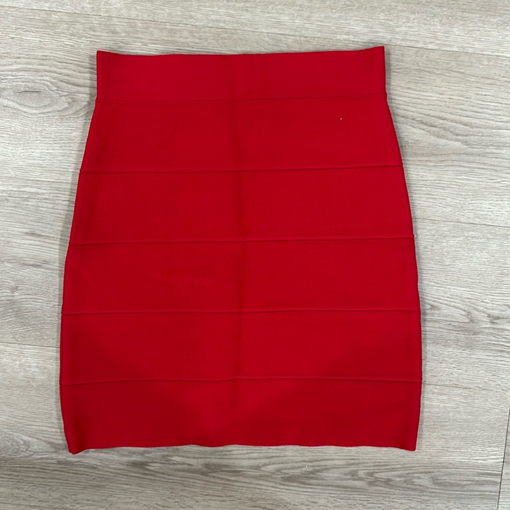 BCBG Red bodycon skirt | 2010’s